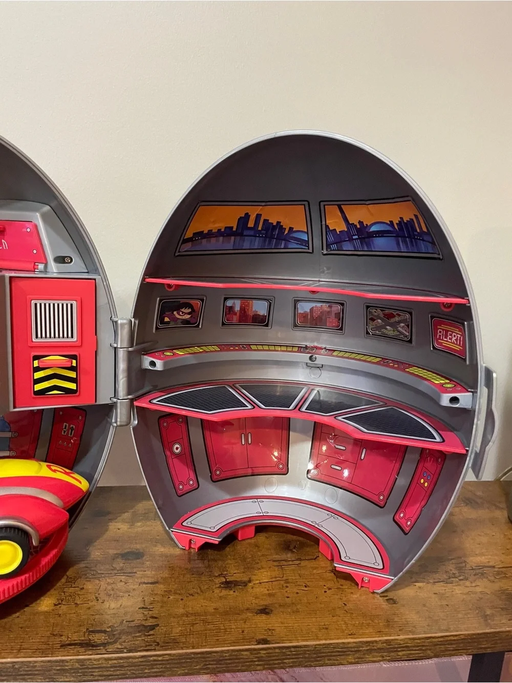 Kids Silver Helmet with Character Sticker